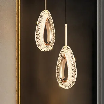 Ziemeļvalstu Crystal LED Pendant Gaismas, Iekštelpu Apgaismojums Griestu dekors Gaismas Mājas Virtuve, Pusdienu Galds Dzīves Telpu Dekorēšana