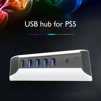 1 līdz 5 Multi Porti USB Hub par PS5 Playstation5 USB3.0 Konsoles Importa Sadalītāja Expander Adapteris Expander Adapteris Digitālo Izdevums
