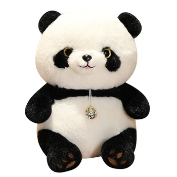 Gudrs Kārta Tauku Panda Plīša Rotaļlieta Kawaii Pildījumu Dzīvniekiem, Milzu Pandas Plushies Lelle Anime Mīkstās Bērnu Rotaļlietas Meitenēm 30/40/60CM