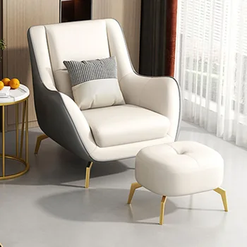 Atpūtas Krēsli Balts Dizains Lasījumā Vienotā Krēsli Moderny Viesistaba Luksusa Articulos Para El Hogar Mājas Apdare
