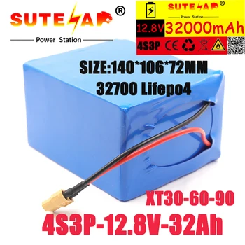 32700 Lifepo4 Batterij 4S3P 12.8 V 32Ah Tikās 4S 30A Maximale 60A Evenwichtige Bms Voor Elektrische Boot Ononderbroken voeding 12V
