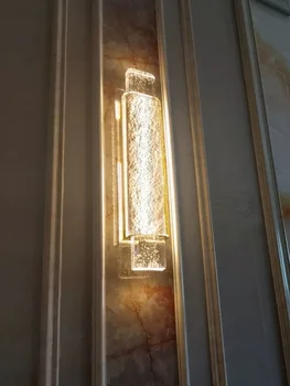 Kristāla Stikla Sienas Gaismas, viesistaba, Halle, Guļamistaba Bēniņu Telpās Home Hotel Villa Moderna Zelta LED Sienas Sconce Apgaismes Ķermeņi
