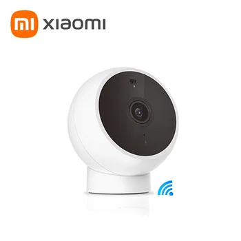 JAUNU Globālo Versiju Xiaomi Kamera 2K Magnetic Mount MJSXJ03HL Smart Home Infrasarkano Nakts Redzamības divvirzienu Balss Zvana Atklāšana