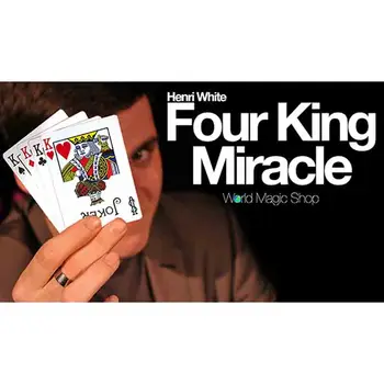 Četras King Miracle (Veidojums+tiešsaistē uzdot) - Kartes Burvju Triks,Ilūzija,Ielu Burvju Butaforijas,Mentalism,Jautri,tuvplānā