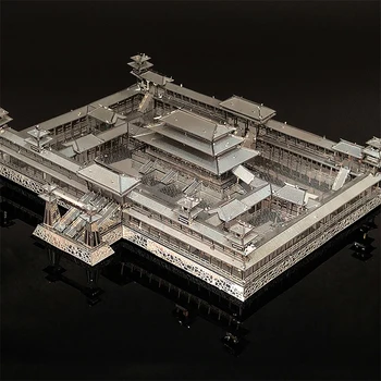 Weiyanggong 3D-Trīsdimensiju Metāla Ēkas Puzzle DIY Roku darbs Puzzle Samontēti Modeļa Rotaļlietu Dāvanu Apdare