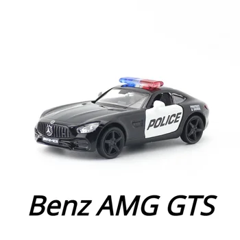 1:36 Mercedes Benz AMG GTS policijas automašīnu Augsta Simulācijas Lējumiem Auto Metālu Sakausējumu Modeļa Automašīnas Bērnu rotaļlietu kolekcija dāvanas, X12