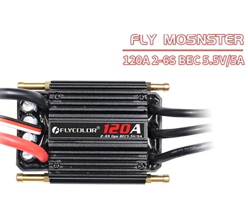 Flycolor FlyMonster Sērijas 120.A/150A 5.5 V/5A BEC Ūdensizturīgs Brushless Laivu ESC Tālvadības pults 