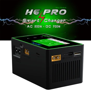 H6 PRO Lipo Akumulatoru Lādētājs Smart Ātri Portatīvo AC DC Saprātīga lieljaudas Modeļa Automašīnas Lipo Dzīves Iebūvēts Strāvas Padeve