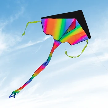 YongJian kite krāsošana Kite Bērniem & Pieaugušie ar 100m Kite String Liela Delta Pludmales Kite Āra Spēles un Aktivitātes