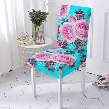 Krāsains Ziedu Drukāt Ēdamistabas Krēslu Pārvalki Krēslu Slipcovers Dzīvojamā Istaba Rotājumi, Mājas Piederumi