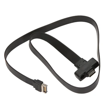 USB 3.1 Priekšējā Paneļa Tips ir E Tipa K pagarinātāja Vads ,Gen 2 (10 Gbit/S) Iekšējā Adaptera Kabeli,ar 2 Skrūvēm (50cm)