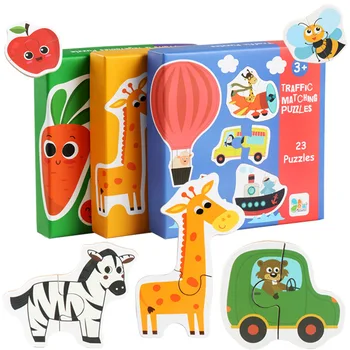 Bērniem Saskaņošanas Puzzle Dzīvnieku Transportēšana, Augļi, Dārzeņi, Agrā Mācīšanās, Rotaļlietas Bērniem, Bērnu Izglītības Rotaļlieta Dāvana