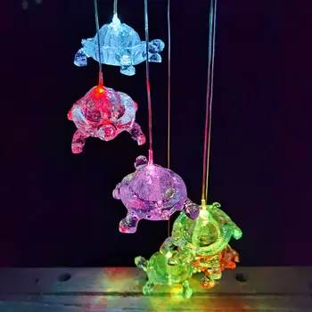 Saules Karājas Lampas Āra Vēja Piebalsot Bruņurupuči Kulons Gaismas Apdares IP44 Ūdensizturīgs Mixcolor Lēni Mirgo Gardern Ornaments