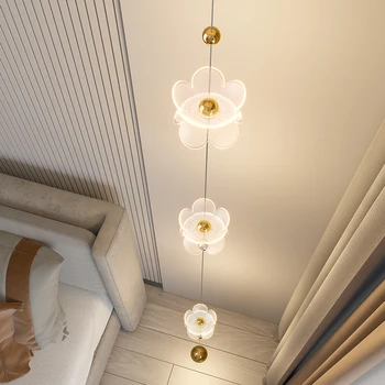 Luksusa Akrila Kulons Lampas Griestu un Grīdas Gaismas Guļamistabas Gultas Lampas Dzīvojamā Istabā Stūrī Lustras Apgaismojums LED Iekštelpu