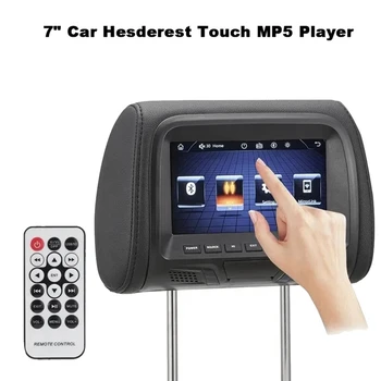 7Inch Touch Ekrāns Auto Pagalvi Monitors MP5 Player Spilvens rear Seat Entertainment Multi-Media piemērots AV, USB, SD MP4 MP5 FM B
