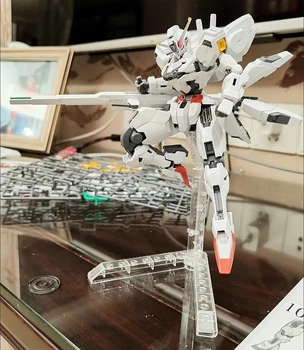Sākotnējā Bandai Hg 1/144 Mobile Suit Gundam: Ragana No Dzīvsudraba Gundam Calibarn Ver. Darbības Pvc Skaitļi Modelis, Salikts Rotaļlietas
