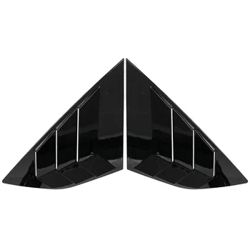 Gloss Black Aizmugures Sānu Ventilācijas Ceturksnī Logu Žalūzijas, Aizslēga Vāks Focus MK3 ST Hečbeks 2012-2018