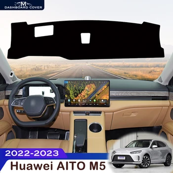 Par Huawei AITO M5 2022-2023 Auto Paneļa Izvairīties no Gaismas Pad Instrumentu Platforma Galda Segums Aizsardzības Mat Dash Paklāju Piederumi