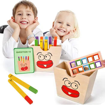 Koka frī Kartupeļi Montessori Rotaļlietas Krāsas Pieskaņotu galda Spēles Pagasts Maņu Domāšanas Mācību Izglītojošas Rotaļlietas Bērniem