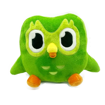 Jauki Zaļā Duolingo Pūce Plīša Rotaļlieta Duo Plushie no Duo Pūce Karikatūra Anime Pūce Lelle Mīkstu Pildījumu Dzīvnieku, Bērnu Dzimšanas dienas Dāvana