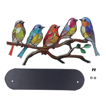 Putnu Sērija Mākslas Rotājumi Putnu Sērijas Rotas Plašu Piemērošanu Multicolor Metāla Atbrīvojot Dekompresijas Office for Kids