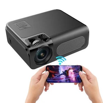 Bezvadu Mini Projektori Mājas Kinozāles Sistēma 1080P Mobilo WIFI Smart Projektoru Projektoru Portatīvie Video Proyector