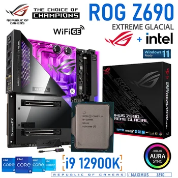 ASUS ROG MAXIMUS Z690 EXTREME LEDUS LGA 1700 DDR5 128GB PCI-E 5.0 Mātesplates Intel Z690 Ar Intel Core i9 Procesors 12900K