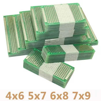 4gab/daudz 4x6 5x7 6x8 7x9 Dubultā Sānu Prototipu PCB Universālā iespiestajā Protoboard Par Arduino