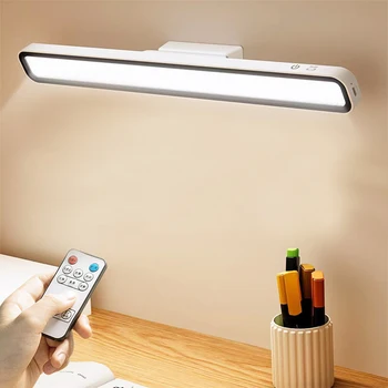 Galda Lampa LED USB Uzlādējams Lukturis Bezpakāpju Dimming Akumulatora Lampa Karājas Magnētisko Guļamistaba Nakts Lampas Lasījumā Galda Lampas