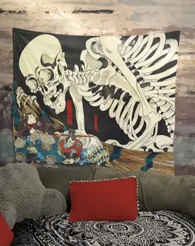 Mitsukuni Ignorē Skelets Spectre (Utagawa Kuniyoshi) Gobelēns