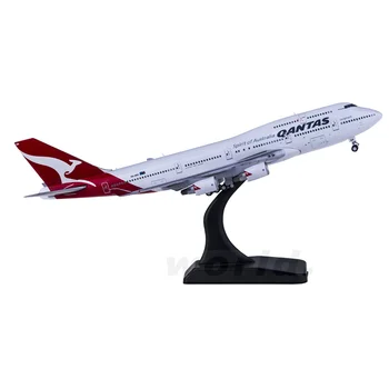 Lējumiem 1:400 Mēroga GJQFA1928 Qantas B747-400ER VH-OEH Sakausējuma Pabeidzis Lidmašīnas Modeli Kolekcija Dāvanu Rotaļlietas