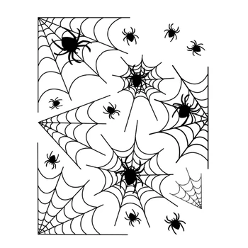 Halloween Spiderweb Sienas Uzlīmes, Papīrs, Logu, Sienu Dekoratīva Decal Ornaments
