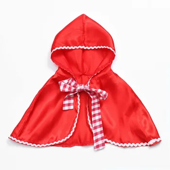 Little Red Riding Hood Kostīms Cape Saģērbt Halloween Capelet Cosplay Princese Apmetnis sievietēm un meitenēm