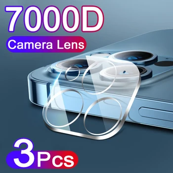 3PCS 7000D Kameras Objektīvs Rūdīts Stikls iPhone 11 12 Pro XS Max X XR Ekrāna Aizsargs, Par iPhone 11 Xr Xs X 12 Kameras Stikla